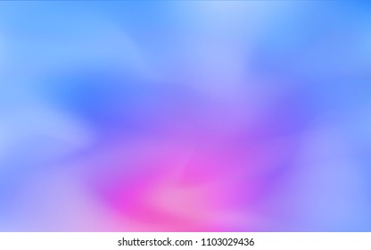 Light Pink, Blue vector abstract blurred layout. An elegant bright illustration with gradient. A completely new template for your business design.