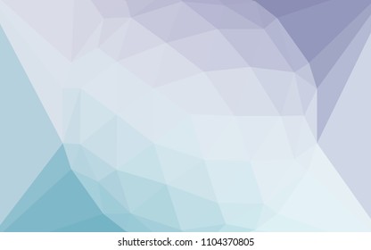 Light Pink, Blue vector abstract polygonal pattern with a gem in a centre. Illustration in halftone style with triangles. Textured pattern for your backgrounds.
