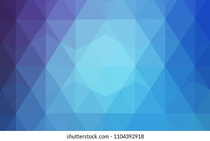 Light Pink, Blue vector abstract mosaic background. Colorful illustration in abstract style with triangles. Brand new design for your business.