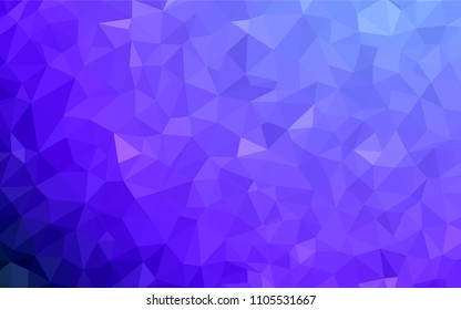 Light Pink, Blue vector abstract polygonal background. Polygonal abstract illustration with gradient. Triangular pattern for your design.