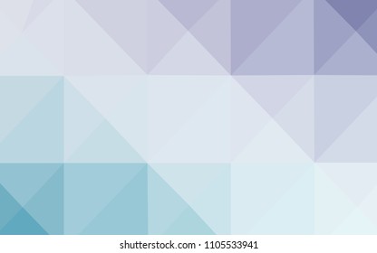 Light Pink, Blue vector abstract polygonal background. Modern geometrical abstract illustration with gradient. Triangular pattern for your business design.