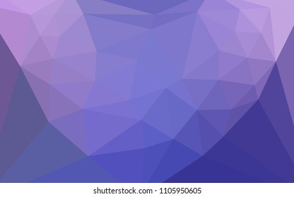 Light Pink, Blue vector abstract mosaic backdrop with a heart in a centre. Shining colorful illustration with triangles. Template for cell phone's backgrounds.