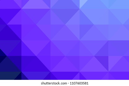 Light Pink, Blue vector abstract mosaic pattern. Geometric illustration in Origami style with gradient.  Textured pattern can be used as a background.