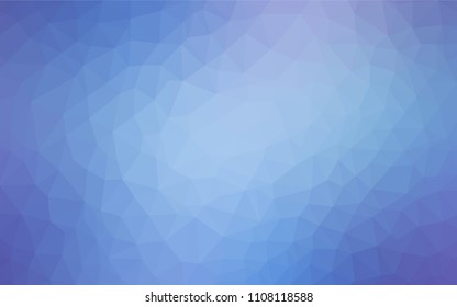 Light Pink, Blue vector abstract mosaic backdrop. Geometric illustration in Origami style with gradient.  Best triangular design for your business.