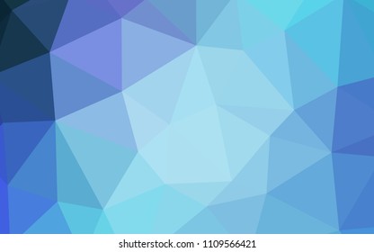 Light Pink, Blue vector abstract mosaic background. Geometric illustration in Origami style with gradient.  Template for cell phone's backgrounds.