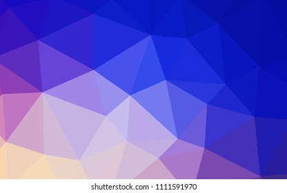 Light Pink, Blue vector abstract mosaic pattern. Colorful abstract illustration with triangles. New template for your brand book.
