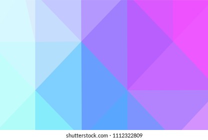 Light Pink, Blue vector abstract polygonal pattern. Creative illustration in halftone style with gradient. Brand-new design for your business.