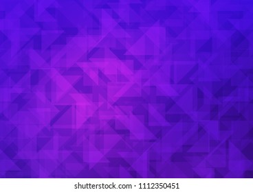 Light Pink, Blue vector abstract mosaic backdrop. Creative geometric illustration in Origami style with gradient. Brand new style for your business design.