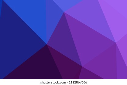 Light Pink, Blue vector abstract polygonal background. Modern abstract illustration with triangles. A completely new design for your leaflet.