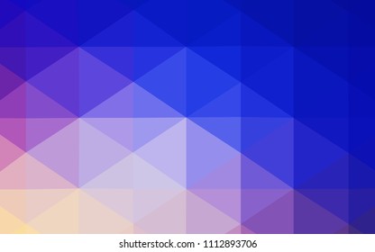 Light Pink, Blue vector abstract polygonal template. Shining colored illustration in a new style. A completely new template for your business design.