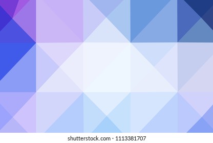 Light Pink, Blue vector abstract polygonal pattern. Creative illustration in halftone style with gradient. The template for cell phone's backgrounds.