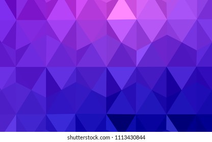 Light Pink, Blue vector abstract polygonal background. Colorful illustration in polygonal style with gradient. Brand new style for your business design.