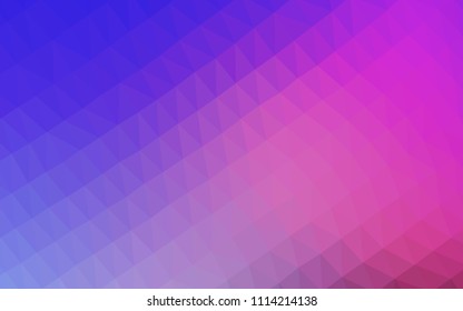 Light Pink, Blue vector abstract polygonal texture. An elegant bright illustration with gradient. Brand new design for your business.