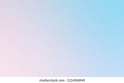 Light Pink, Blue vector abstract polygonal template. Polygonal abstract illustration with gradient. New template for your brand book.
