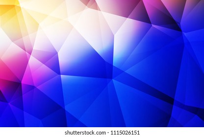 Light Pink, Blue vector abstract mosaic pattern. A completely new color illustration in a polygonal style. Textured pattern for your backgrounds.