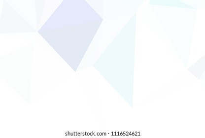 Light Pink, Blue vector abstract polygonal template. Elegant bright polygonal illustration with gradient. New template for your brand book.