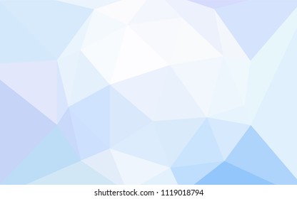 Light Pink, Blue vector abstract mosaic pattern. Geometric illustration in Origami style with gradient.  Brand new design for your business.