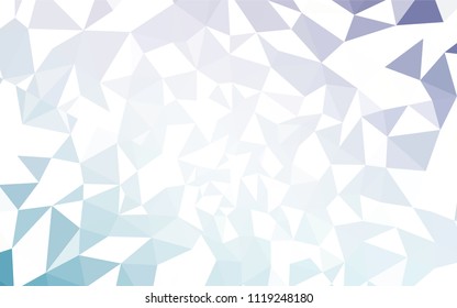 Light Pink, Blue vector abstract mosaic pattern. Creative geometric illustration in Origami style with gradient. Brand new design for your business.
