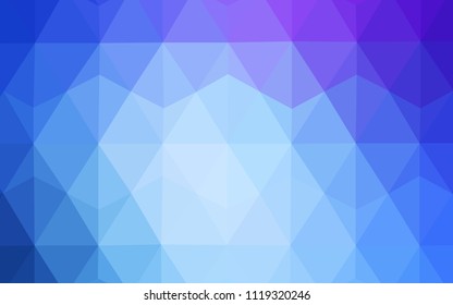 Light Pink, Blue vector abstract mosaic backdrop. Colorful illustration in polygonal style with gradient. Brand new style for your business design.