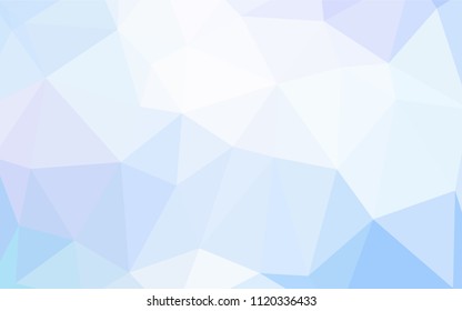 Light Pink, Blue vector abstract mosaic background. Shining polygonal illustration, which consist of triangles. A completely new design for your business.