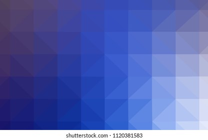 Light Pink, Blue vector abstract polygonal background. Creative illustration in halftone style with triangles. Brand new style for your business design.