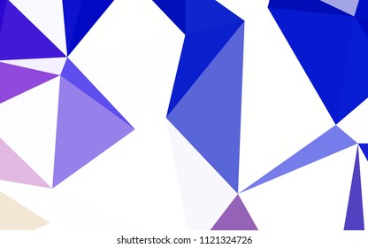 Light Pink, Blue vector abstract mosaic pattern. Colorful illustration in polygonal style with gradient. Completely new template for your banner.
