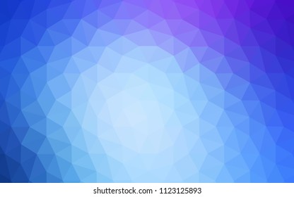 Light Pink, Blue vector abstract polygonal pattern. Colorful illustration in abstract style with triangles. Pattern for a brand book's backdrop.