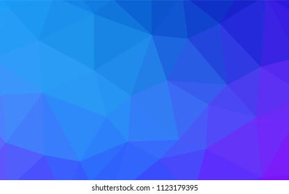 Light Pink, Blue vector abstract polygonal template. Creative illustration in halftone style with triangles. A completely new design for your leaflet.