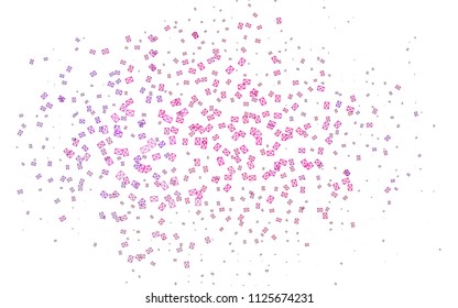 Light Pink, Blue vector abstract colorful background, which consist of triangles. Pattern with colored triangles on white background.