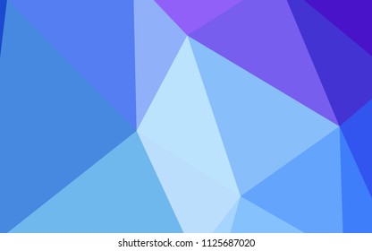 Light Pink, Blue vector abstract polygonal background. Geometric illustration in Origami style with gradient.  Triangular pattern for your design.