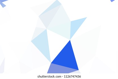 Light Pink, Blue vector abstract polygonal pattern. Creative illustration in halftone style with triangles. Textured pattern for your backgrounds.