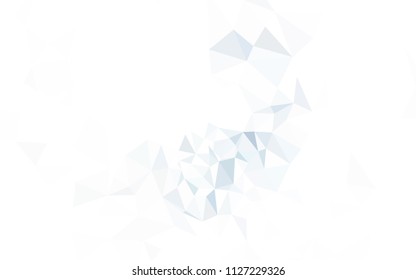 Light Pink, Blue vector abstract polygonal pattern. Colorful illustration in abstract style with triangles. Polygonal design for your web site.