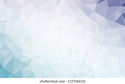 Light Pink, Blue vector abstract polygonal background. Shining colorful illustration with triangles. Completely new template for your banner.