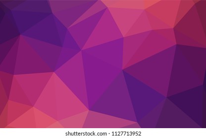 Light Pink, Blue vector abstract polygonal pattern. Colorful abstract illustration with triangles. New template for your brand book.