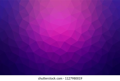 Light Pink, Blue vector abstract polygonal pattern. Shining polygonal illustration, which consist of triangles. Pattern for a brand book's backdrop.