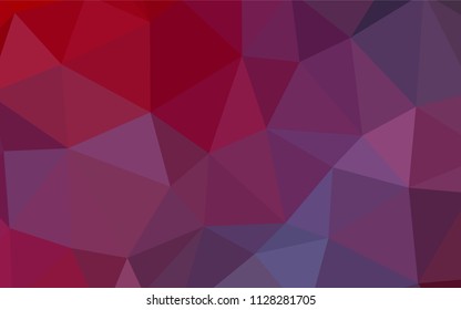 Light Pink, Blue vector abstract mosaic background. Colorful abstract illustration with triangles. Brand new style for your business design.