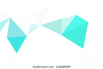 Light Pink, Blue vector abstract polygonal background. Triangular geometric sample with gradient.  Pattern for a brand book's backdrop.