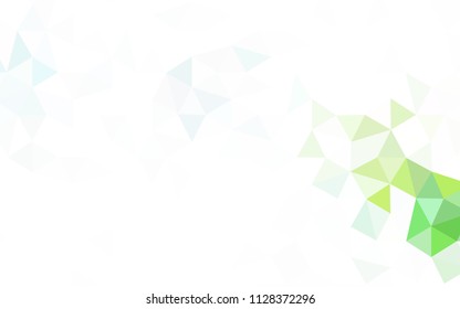 Light Pink, Blue vector abstract mosaic background. Modern abstract illustration with triangles. A completely new design for your leaflet.