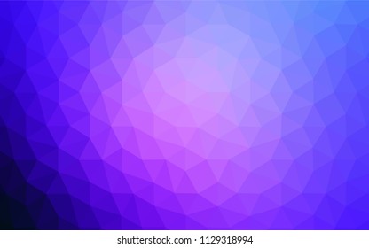 Light Pink, Blue vector abstract polygonal template. Colorful illustration in polygonal style with gradient. A new texture for your web site.