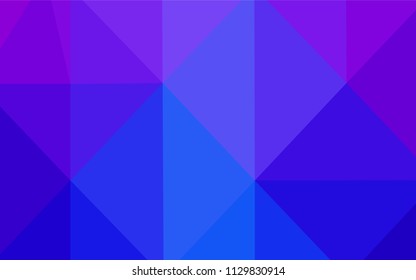 Light Pink, Blue vector abstract polygonal template. Shining polygonal illustration, which consist of triangles. Textured pattern can be used for background.