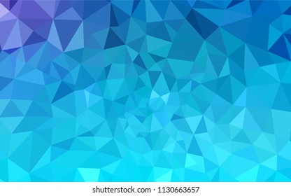 Light Pink, Blue vector abstract mosaic pattern. Triangular geometric sample with gradient.  Textured pattern for your backgrounds.