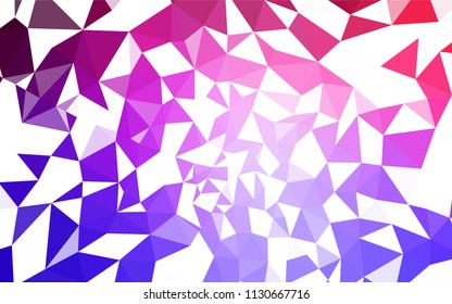 Light Pink, Blue vector abstract polygonal pattern. A completely new color illustration in a polygonal style. Pattern for a brand book's backdrop.