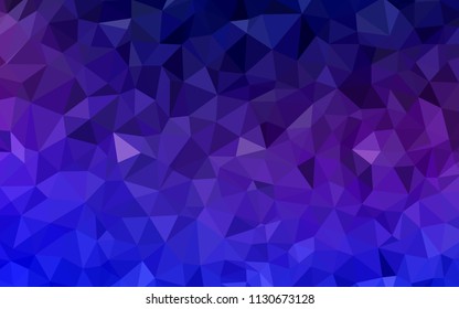 Light Pink, Blue vector abstract mosaic background. Modern abstract illustration with triangles. Brand new style for your business design.