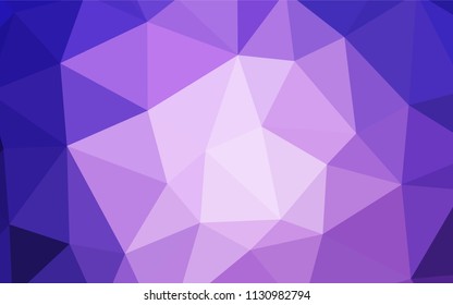 Light Pink, Blue vector abstract polygonal background. Colorful abstract illustration with triangles. Best triangular design for your business.
