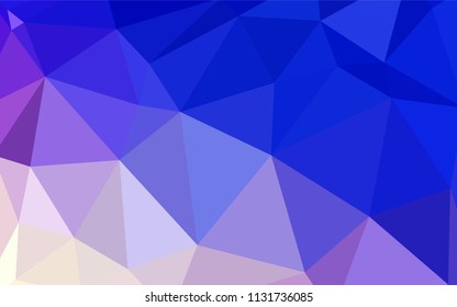 Light Pink, Blue vector abstract polygonal background. A completely new color illustration in a polygonal style. A new texture for your web site.