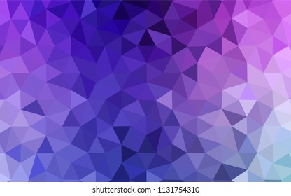 Light Pink, Blue vector abstract mosaic background. Colorful abstract illustration with triangles. A new texture for your web site.