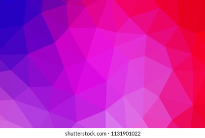 Light Pink, Blue vector abstract mosaic backdrop. A completely new color illustration in a polygonal style. Brand new design for your business.