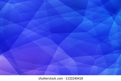 Light Pink, Blue vector abstract polygonal template. Elegant bright polygonal illustration with gradient. Pattern for a brand book's backdrop.