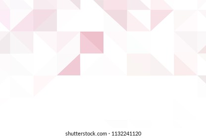 Light Pink, Blue vector abstract polygonal pattern. Creative geometric illustration in Origami style with gradient. Polygonal design for your web site.