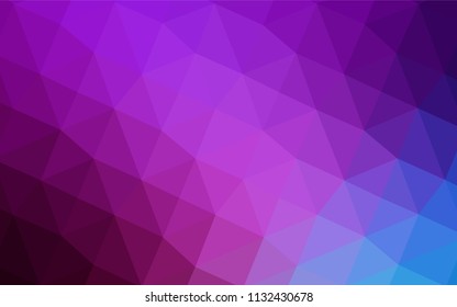 Light Pink, Blue vector abstract mosaic backdrop. Shining colored illustration in a new style. Textured pattern can be used for background.